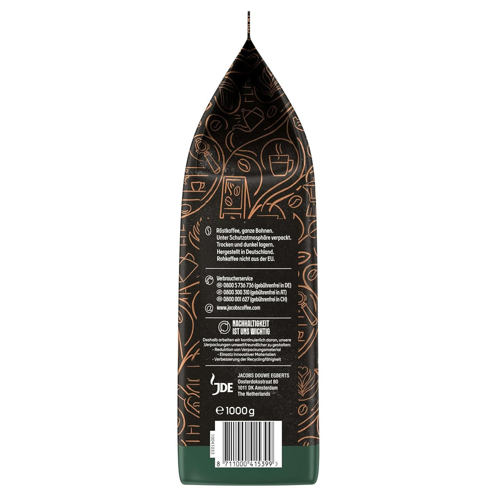 Cafea boabe întregi JACOBS Barista Editions Crema Intense (4 x 1 kg)