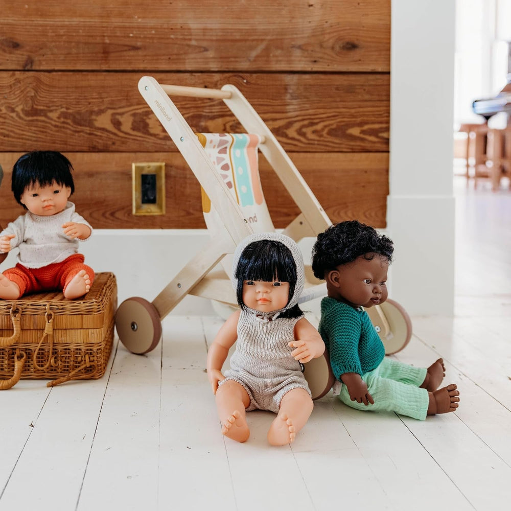Miniland Babypuppe afrikanischer Junge 38cm-31053, Zufällig