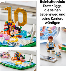 LEGO Editions Lionel Messi – Fußball-Highlights Spielzeug - 3D Modellbau mit Minifigur zum Sammeln - Kinderzimmer Deko - Geschenk für Jungen, Mädchen ab 10 Jahren und Erwachsene Sportfans - 43011