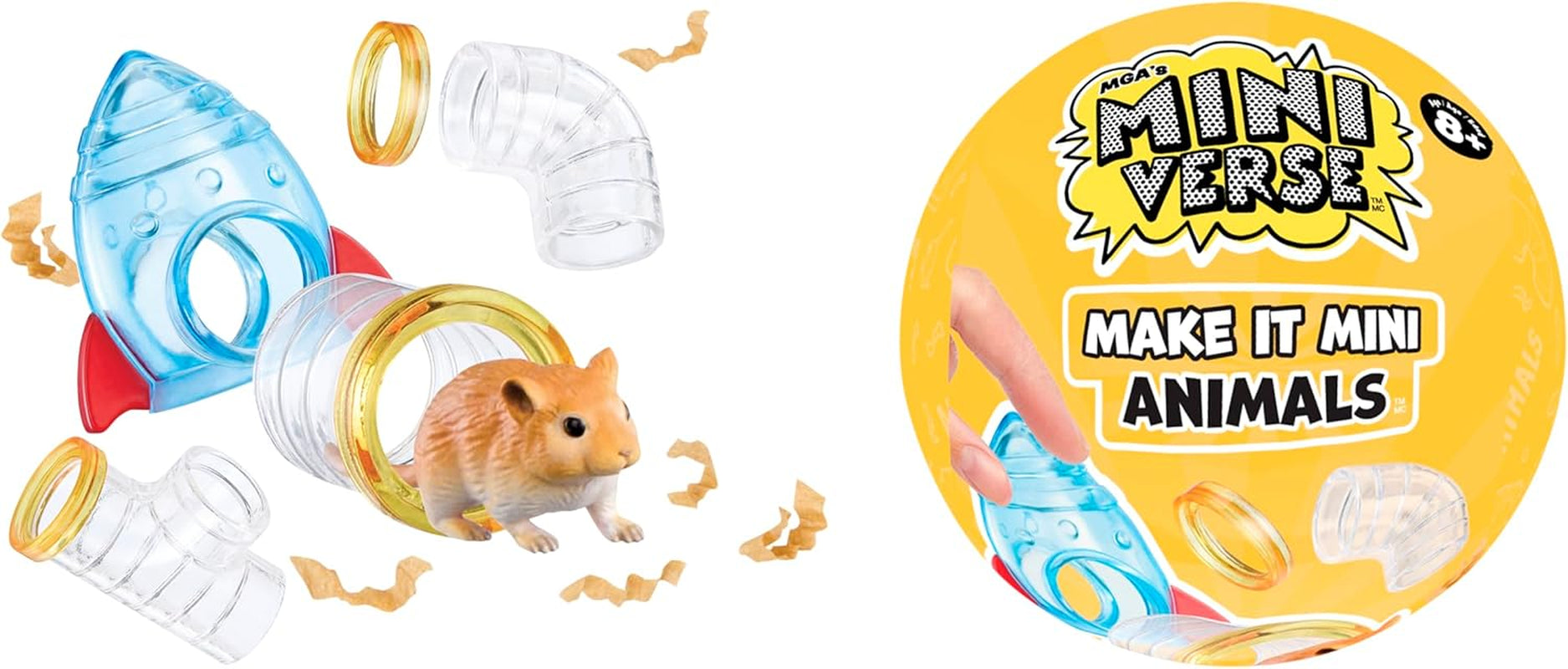 MGA's Miniverse Make It Mini Tiere Serie 2 – Enthält 1 Tierfigur mit Zubehör, Mini-Sammlerstücke, 8 zum Sammeln, Für Sammler und Kinder ab 8 Jahren