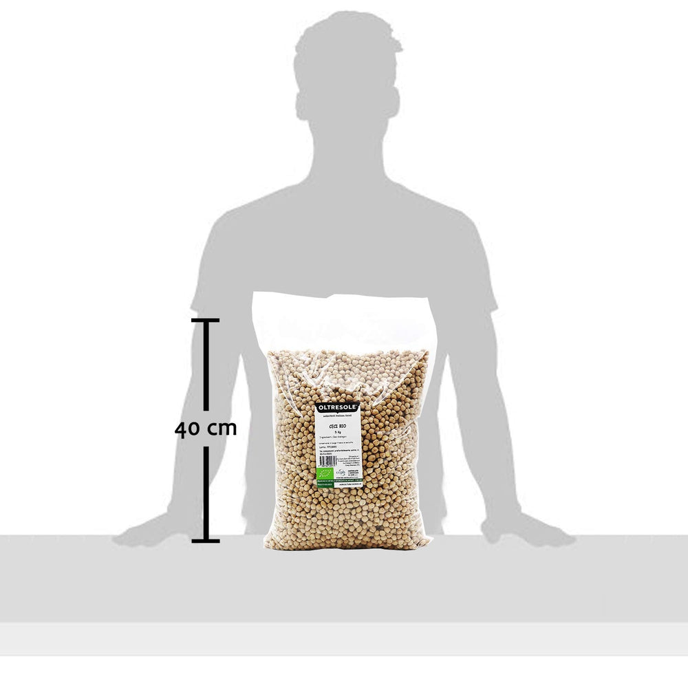 , Năut organic de 5 kg, leguminoase organice uscate din cultivare controlată, Cereale Naty Shop