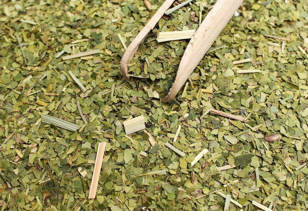 Ceai Mate BIO Organic ● Ceai Yerba Mate cu lemongrass ● 200 g Ceai Mate brazilian proaspăt ● Necopt, uscat cu aer cald ● Numai ingrediente organice ● Ceai verde vrac