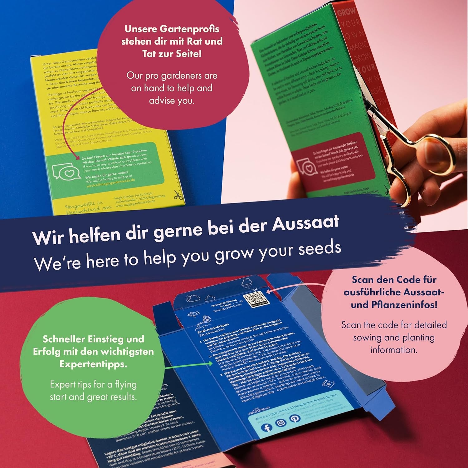 Hochbeet-Gemüse - 10 Samenfeste Gemüsesorten - Einfach & Ertragreich - Einsteiger-Saatgutset Als Kleines Geschenk Oder Für Den Eigenbedarf