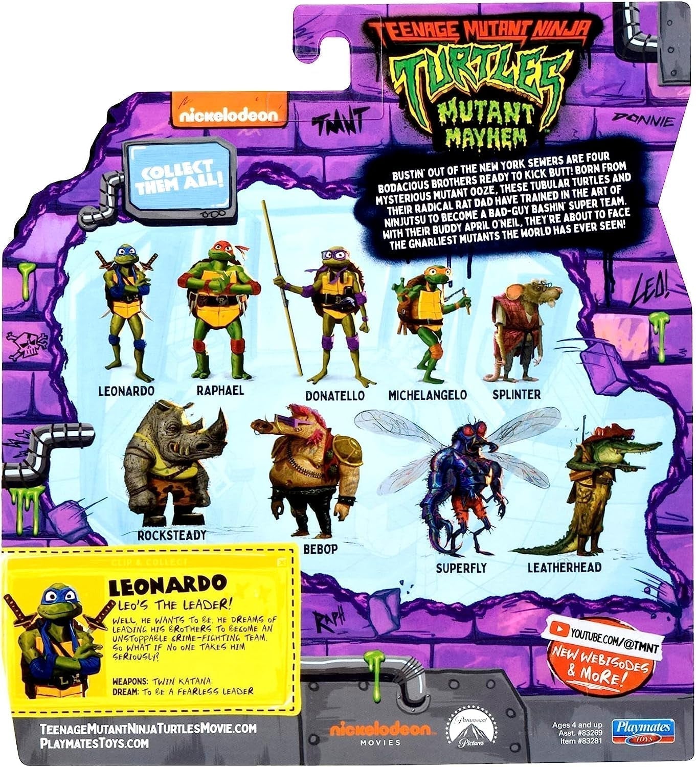 TEENAGE MUTANT NINJA Turtles - Leonardo Figura de bază Action figures Naty Shop