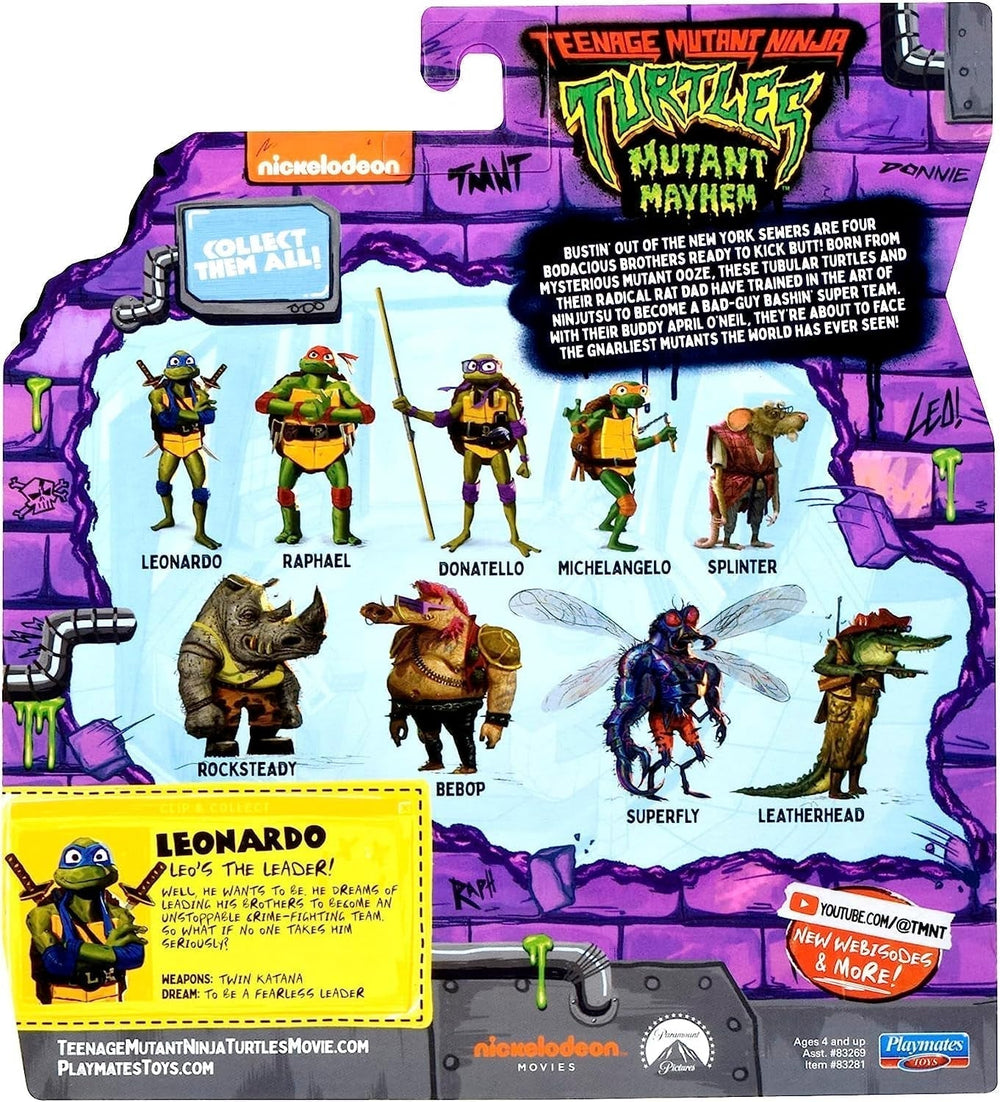TEENAGE MUTANT NINJA Turtles - Leonardo Figura de bază Action figures Naty Shop