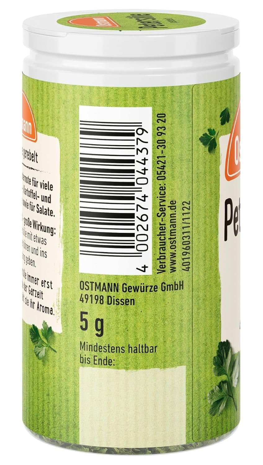 Ostmann Gewürze - Petersilie gerebelt | 100 % natürliche Zutaten | 5 g in der Streudose