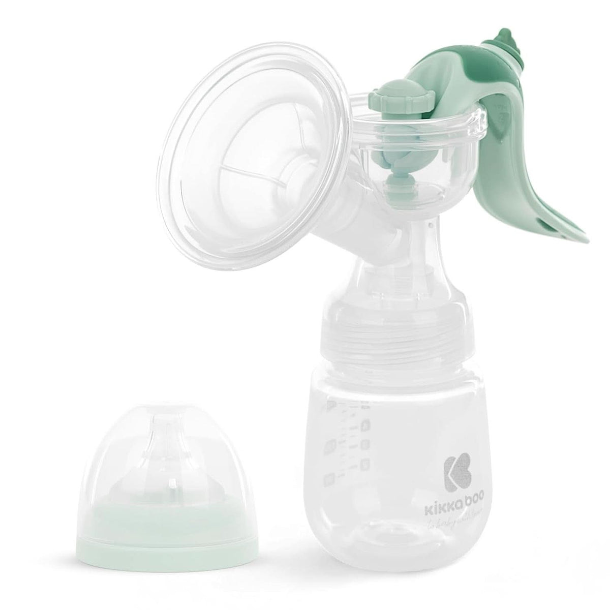 Pompă de sân Kikkaboo ELSIE, manuală cu 2 moduri, putere de aspirație reglabilă, cupă din silicon moale Accesorii Hrana si Alaptare Bebe Naty Shop