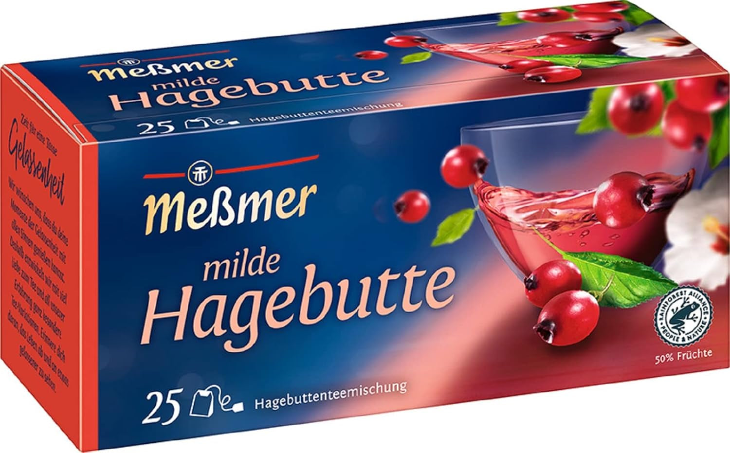 Meßmer Amestec de urzică | 25 | Pliculețe de ceai | Vegan | Fără gluten | Fără lactoză