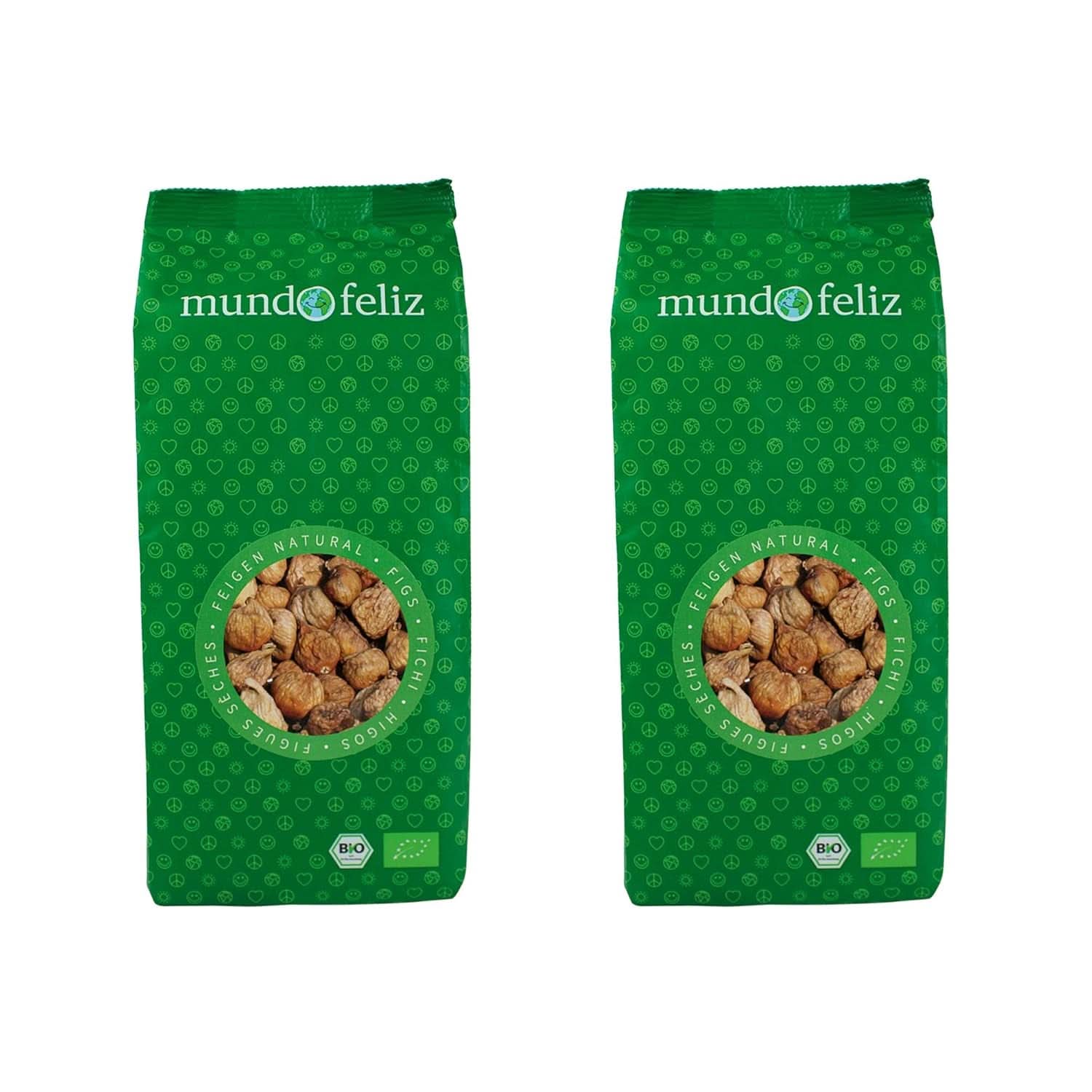 Mundo Feliz Smochine uscate din agricultura ecologică, 2 x 500 grame Produse deshidratate Naty Shop