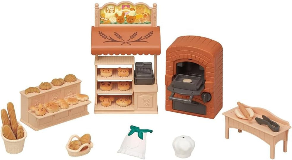 Sylvanian Families 5536 Set de brutărie pentru casă de păpuși - Set de joacă pentru casă de păpuși