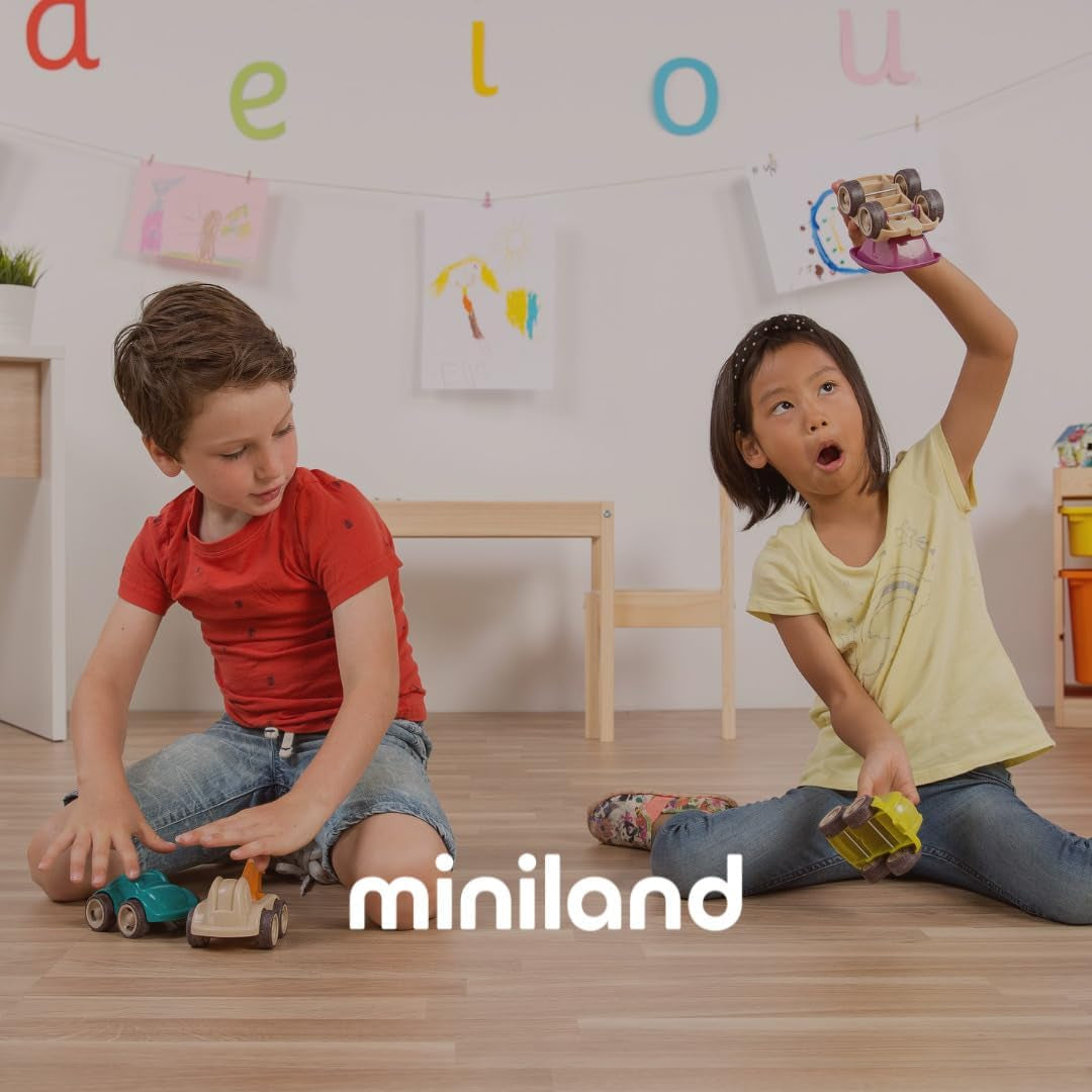 Miniland Kleiderset Dolls 32cm groß, Modell Dune, Junge, Ocker, Bordeaux und Weiß, 31647