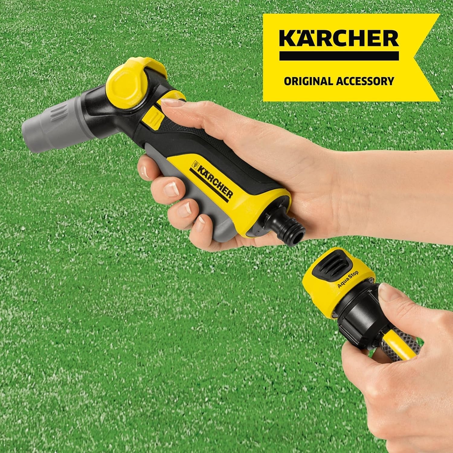 Cuplaj furtun Kärcher 2.645-194.0 (Universal Plus, cu Aqua Stop) negru, mic