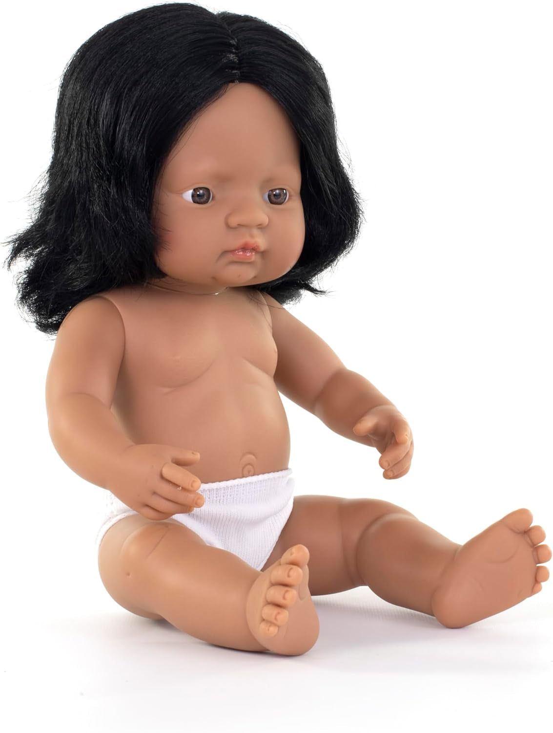 Miniland Babypuppe südamerikanisches Mädchen 38cm-31058, Zufällig
