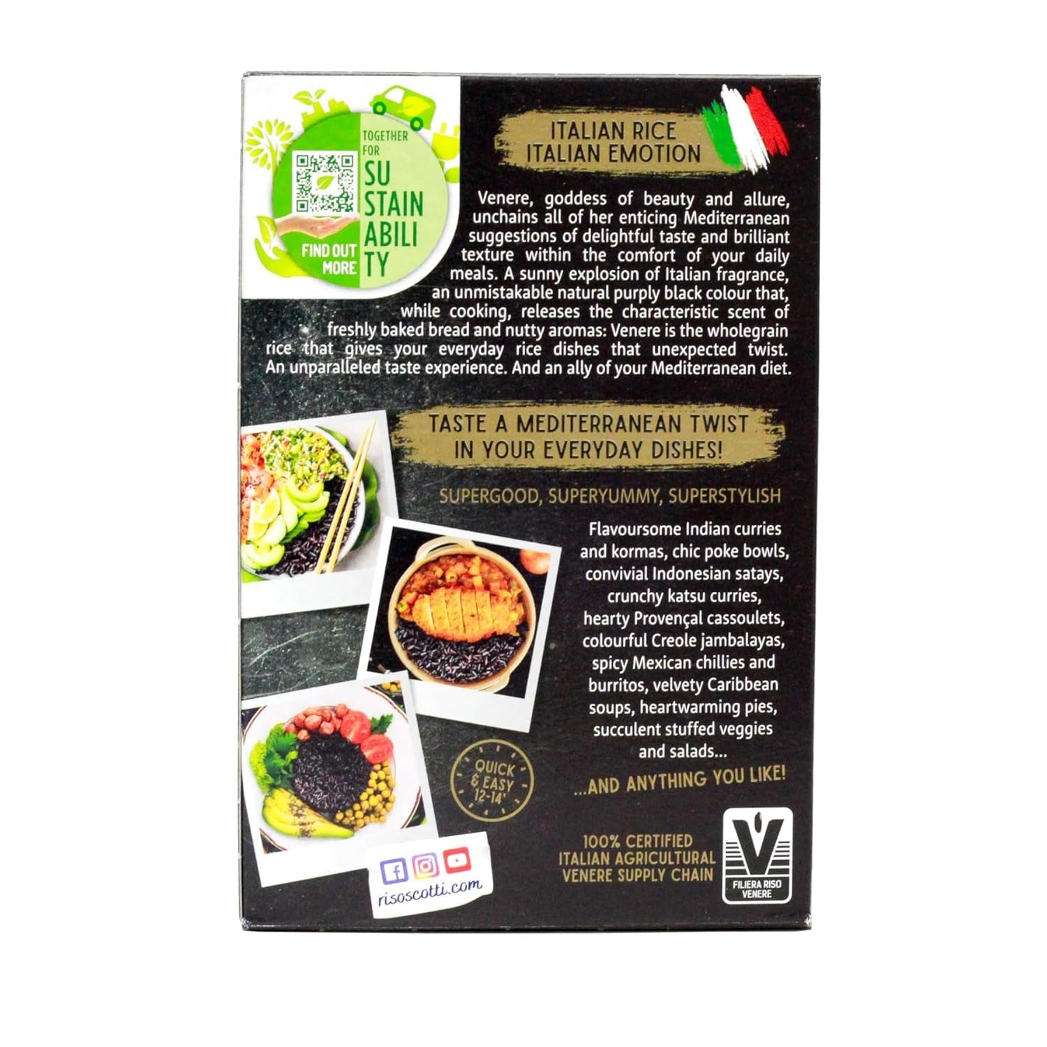 Scotti Black Orez integral Riso Nero Venere 500 g