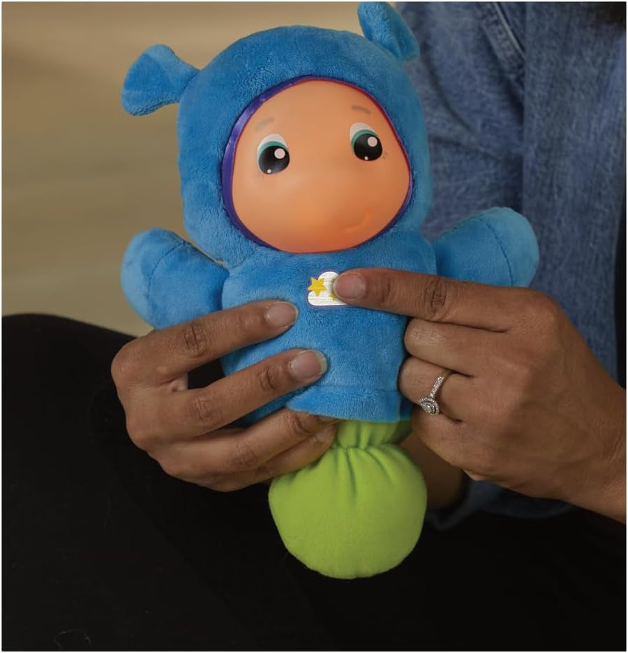 Jucărie de pluș Playskool, luminoasă, albastră, pentru somn, potrivită pentru copii de la 0 luni. Jucarii Bebe Naty Shop