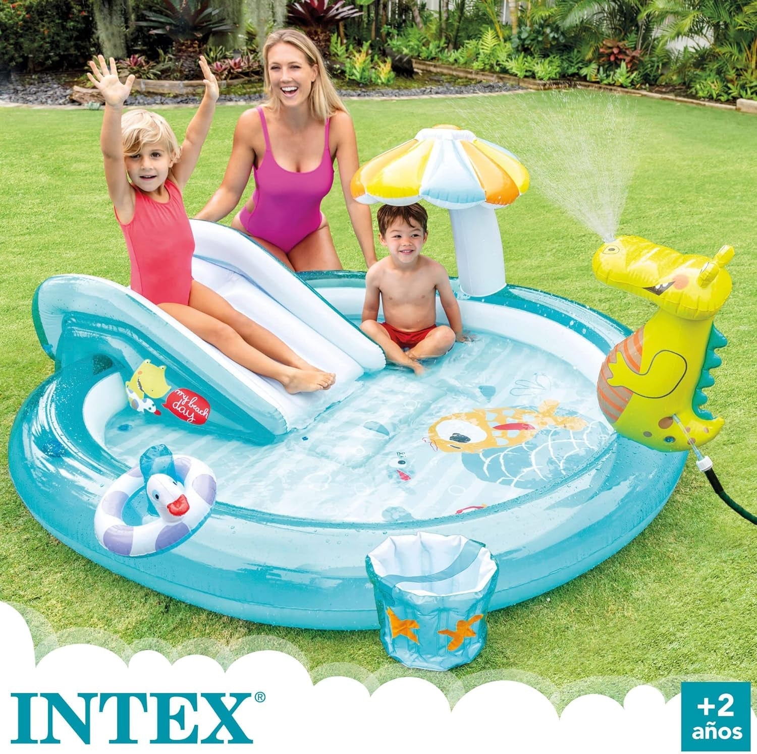 Piscină pentru copii Intex, Color, 229 x 152 x 56 cm