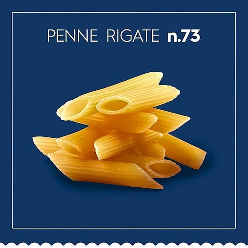 Paste Barilla Classic Penne Rigate Nr. 73 din grâu dur de înaltă calitate, întotdeauna al dente (1 x 500 g)