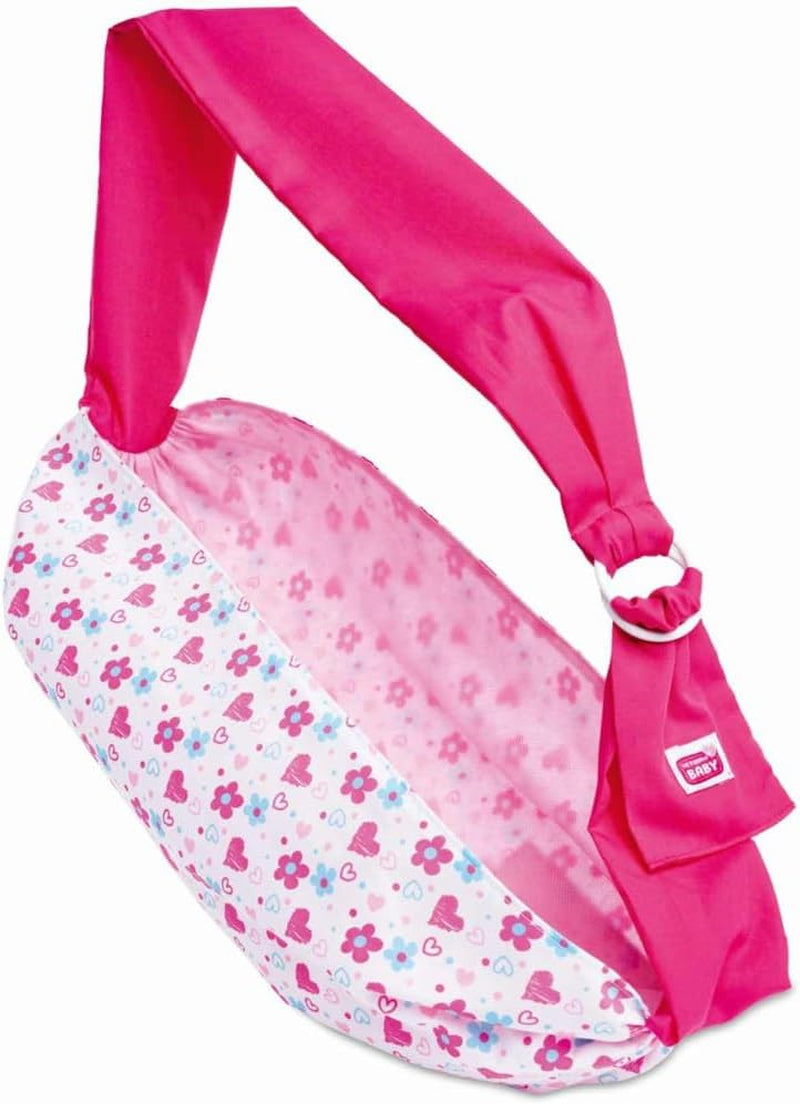 Simba 105560002 - Sling reglabil pentru nou-născut cu geantă și biberon pentru păpuși de 38-43 cm, pentru copii de 3 ani și peste