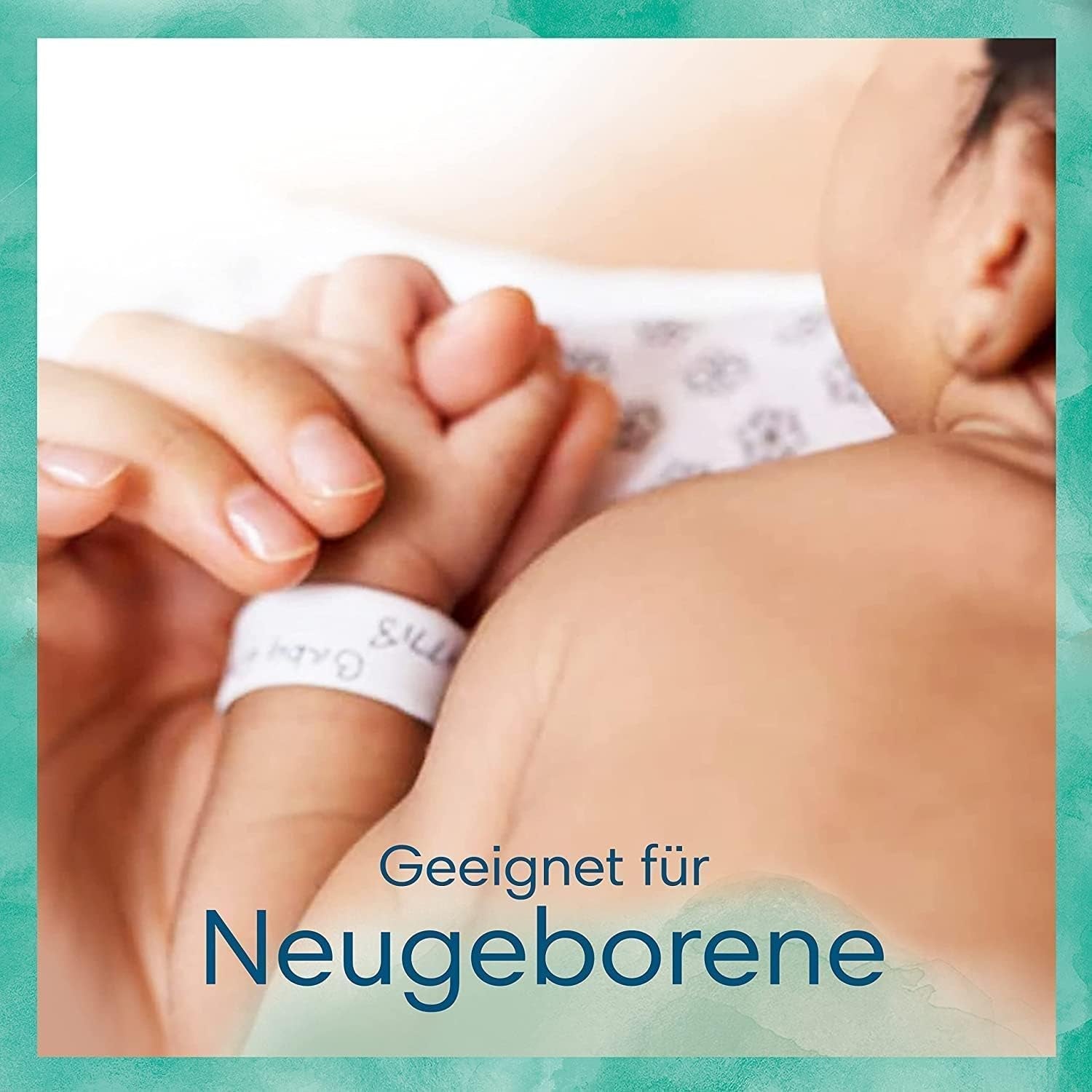 Set Harmonie Aqua Baby cu scutece mărimea 1 (2-5 kg, 180 bucăți), mărimea 2 (4-8 kg, 240 bucăți), cutie de jumătate de lună și șervețele umede Aqua Baby, 720 șervețele (15 x 48), kit de început pentru bebeluși