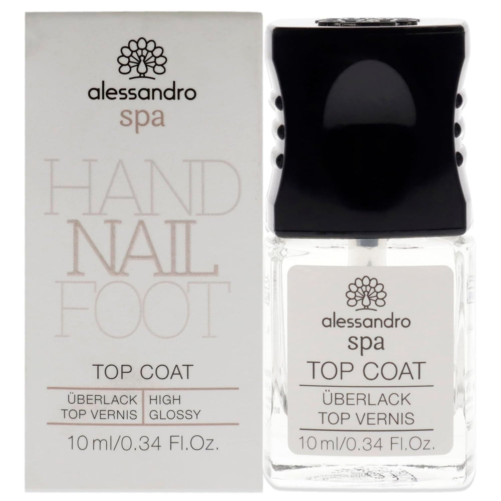 Spa Top Coat - Strat superior cu uscare rapidă pentru sigilarea ojei, protecție și strălucire pentru unghii, 10 ml