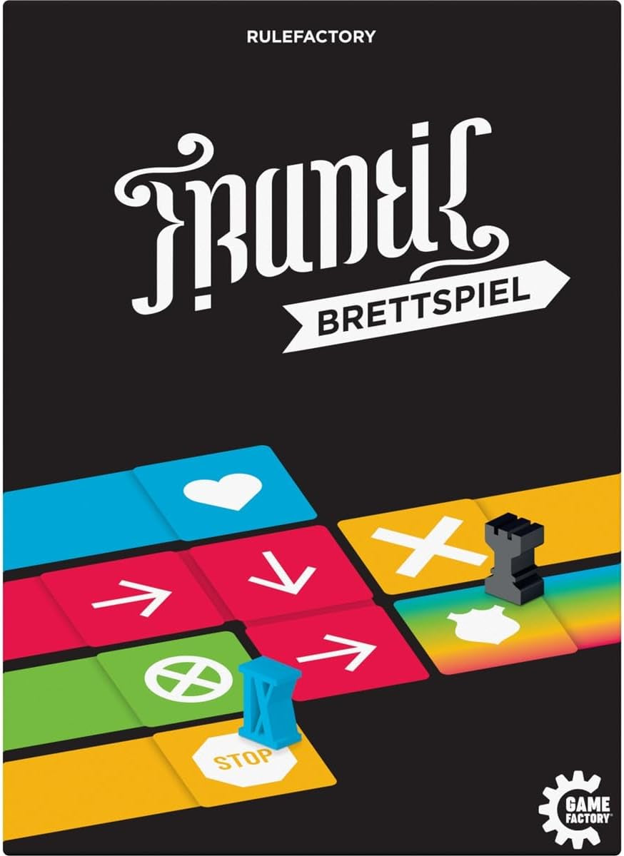 Game Factory 646076 Joc de societate Frenetic, jocul de curse pe ascuns, un joc de petrecere obraznic pentru 2-6 jucători cu vârsta de 12 ani și peste