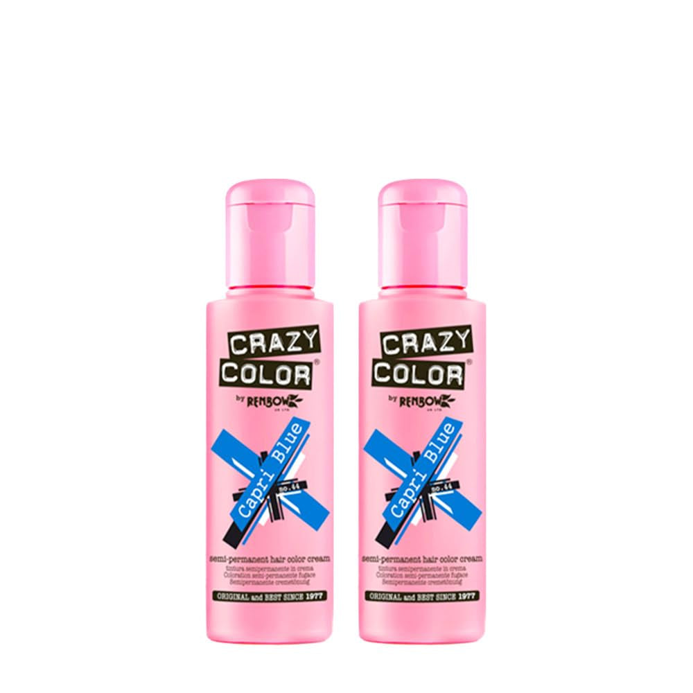 GO TOXIC UV cremă semipermanentă pentru colorarea părului, 100 ml (1 pachet) Vopsea pentru par Naty Shop Albastru 100 Ml (1 pachet)