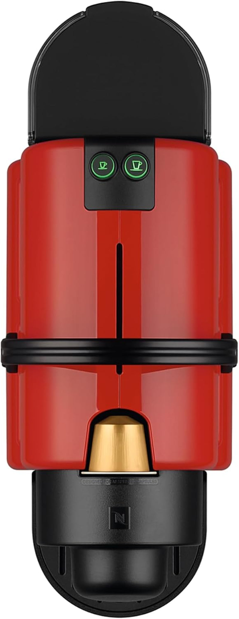 Espressor Krups Nespresso Inissia – espressor compact pentru capsule de cafea, presiune de 19 bari, încălzire rapidă în 25 de secunde, funcție de economisire a energiei, rezervor de apă de 0,7 l, roșu, model YY5506FD