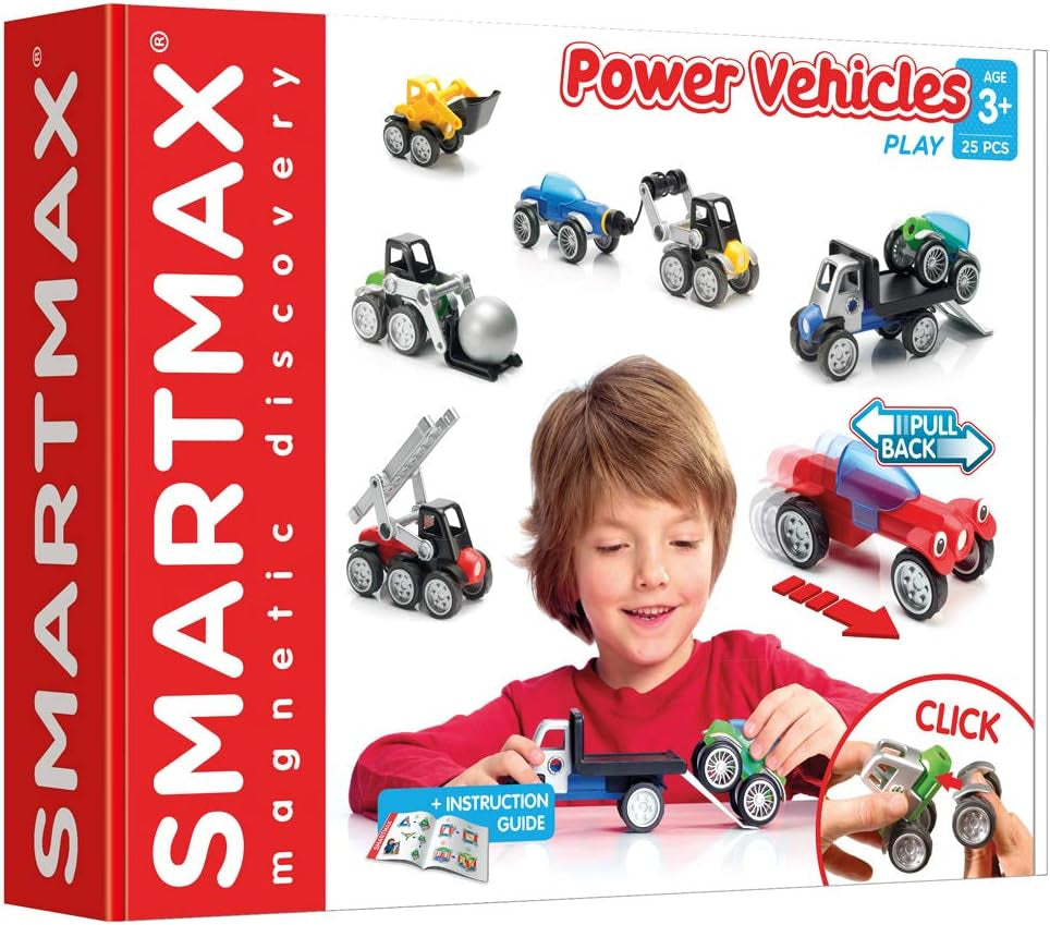 - Power Vehicles, Magnetic Discovery Play Set, 25 pieces, 3+ Years, Mehrfarbig, Mehrfarbig