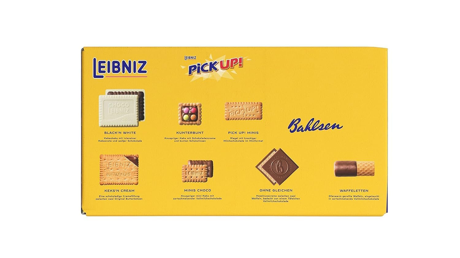 Bahlsen Familia Noastră de Biscuiți, Pachet de 9, Mix pentru Biscuiți cu 7 Varietăți Crocante de Biscuiți cu Ciocolată (9 x 280 g)