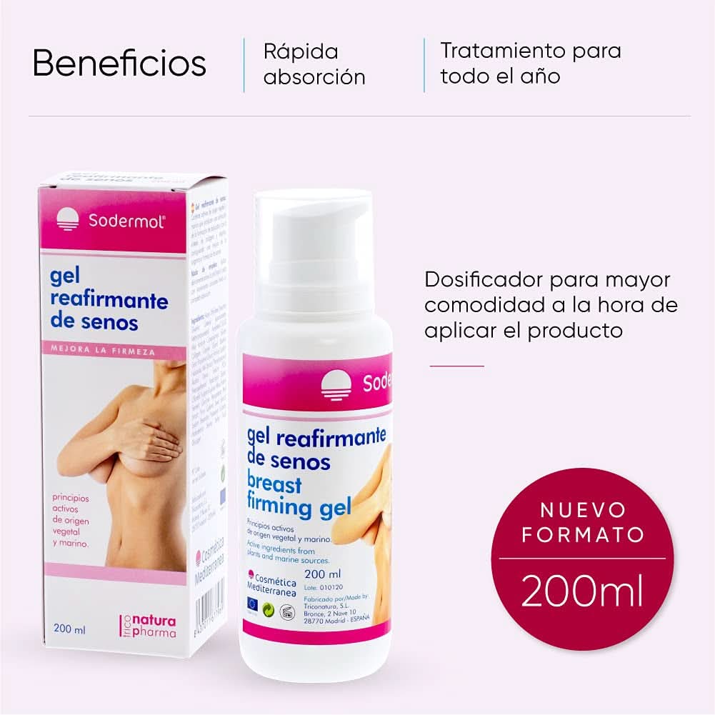 Cremă pentru fermitatea sânilor și a pielii cu ingrediente active de origine naturală, 200 ml Cosmetice si Infrumusetare Naty Shop