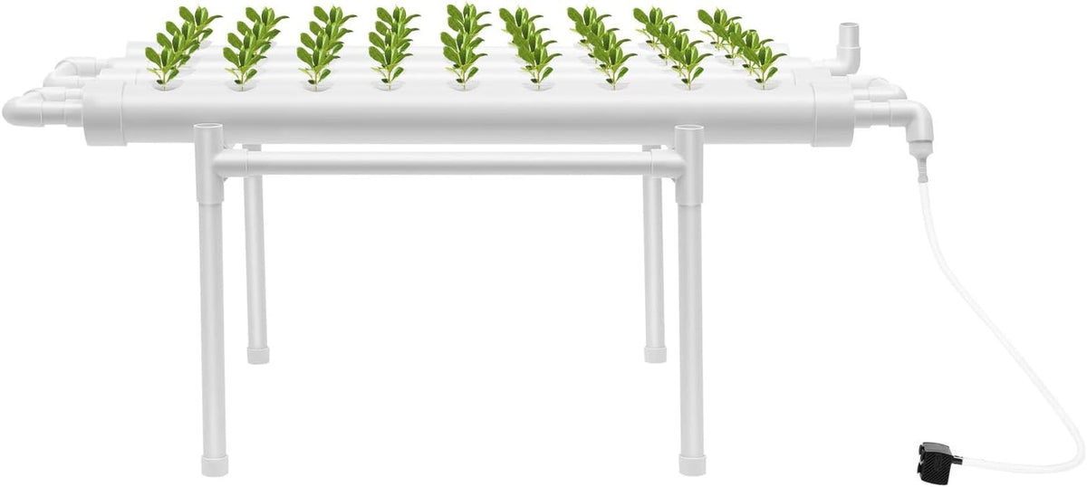 Kit de creștere hidroponică cu 36 de locuri de plantare, Kit de creștere hidroponică 100×50×30cm, Sistem de creștere hidroponică cu pompă de apă, Sisteme de creștere a plantelor fără sol din PVC-U