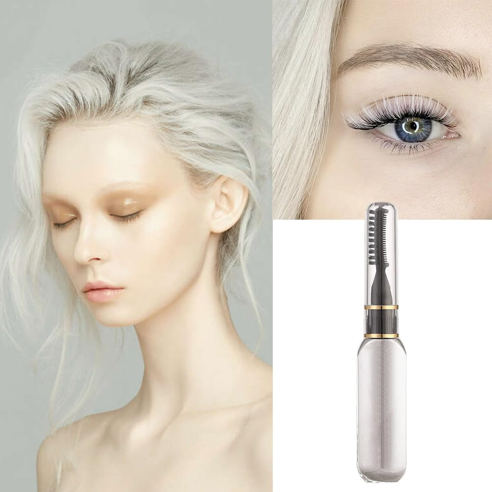 Vopsea de păr Stick - Culoare temporară a părului Cretă Pieptene netoxic, lavabil pentru fete, mascara pentru păr, set de culoare pentru păr, alb Vopsea pentru par Naty Shop