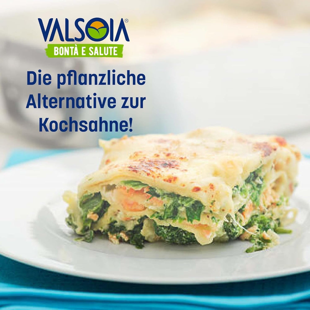 Cremă Condisoia, cremă ideală pentru gătit pentru persoanele cu intoleranță la lactoză, vegani și vegetarieni, versatilă în bucătărie, 6 x 200 g