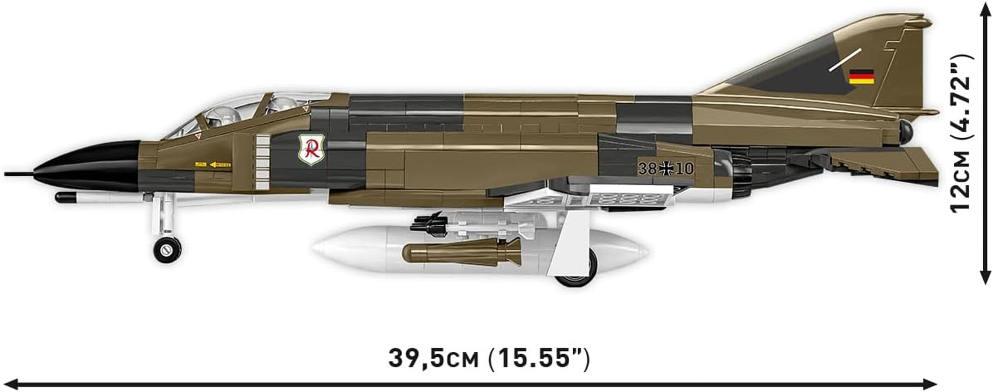 COBI.Bike F-4F Phantom II, Grau, Hellblau
