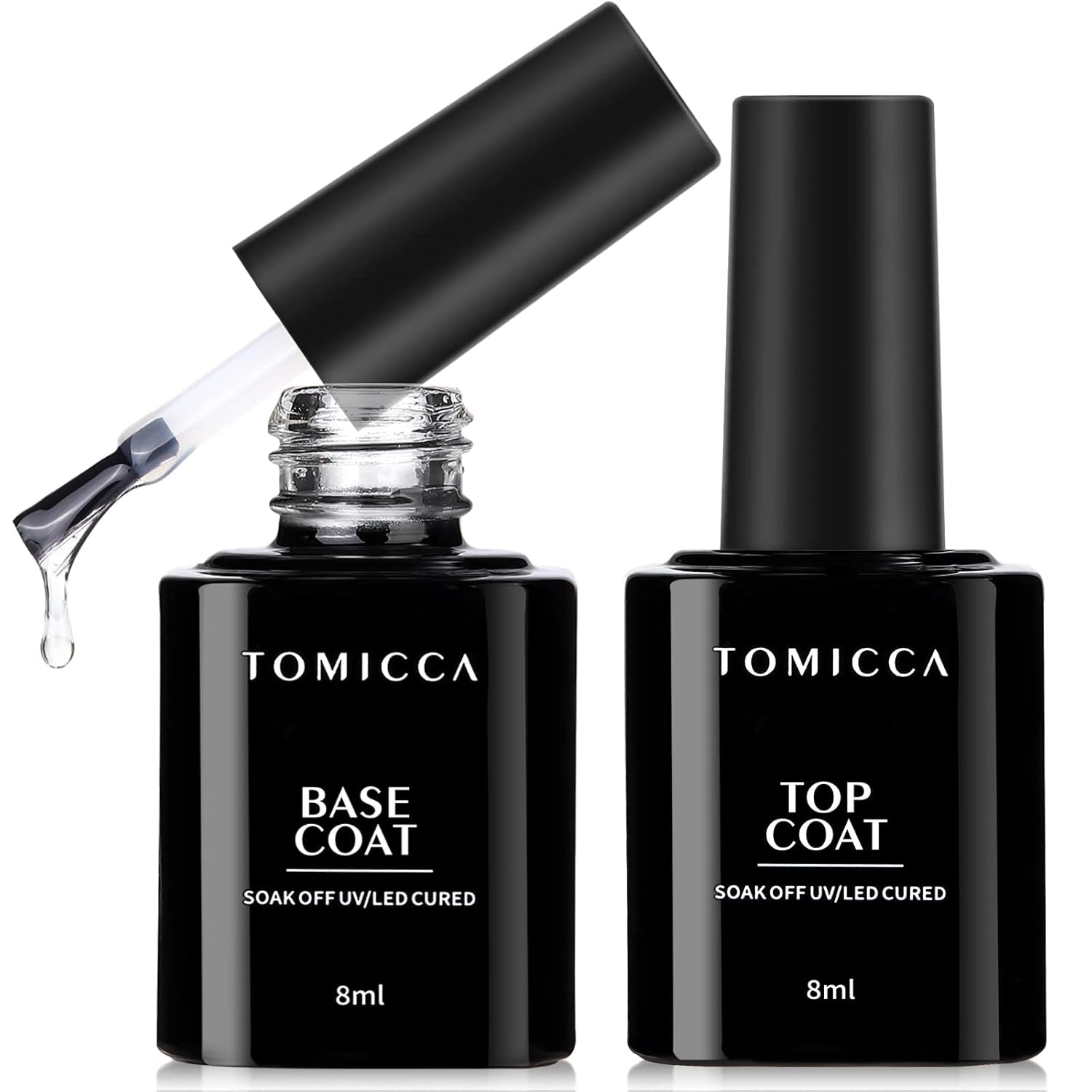 TOMICCA Clear Blooming Gel Nagellack, UV LED Spreading Nagellack Für Nageldesign, Marmor, Aquarell Blüten Nail Art Polish 8Ml