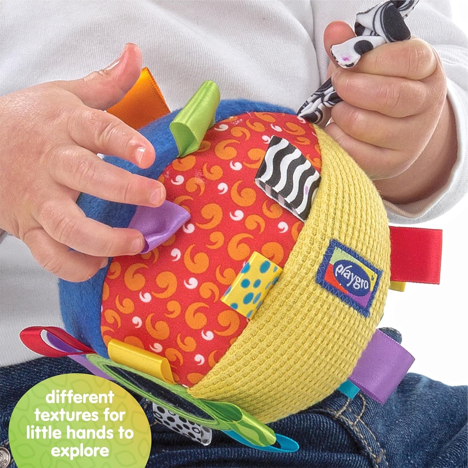 Playgro Loopy Loops minge de îmbrățișat - Minge de îmbrățișat pentru bebeluși - Jucării pentru copii - Jucării pentru bebeluși - Jucării - Jucării - Colorate Jucarii Bebe Naty Shop