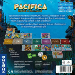 KOSMOS 683665 Pacifica - Trezește orașul scufundat cu tactică și noroc, joc pentru două persoane, joc de societate pentru exact 2 jucători cu vârsta de 10 ani și peste, joc de strategie