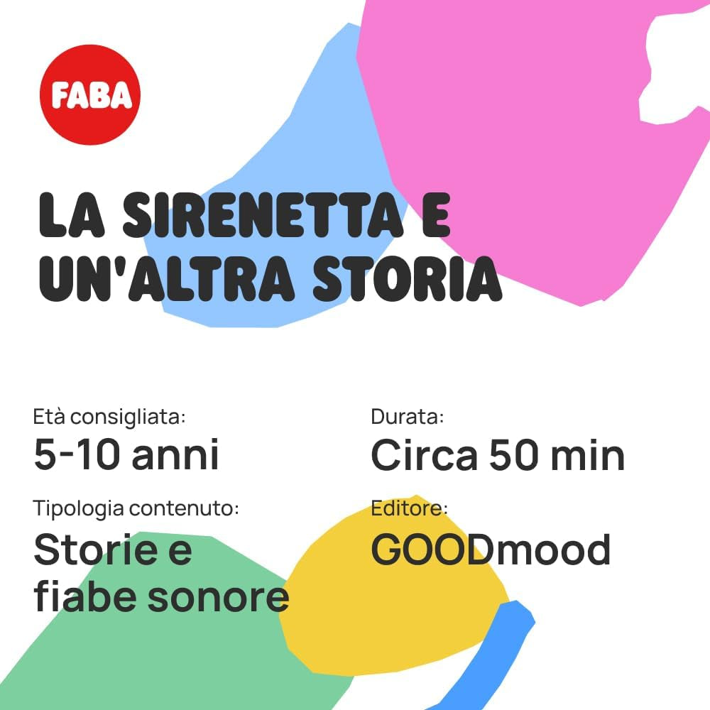 Figura sonoră Mica Sirenă - povești sonore - jucărie, conținut educațional, versiunea în limba italiană, copii de la 4 ani și peste Jucarii Bebe Naty Shop