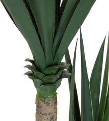 Hjh OFFICE Kunstpflanze Yucca Palme Höhe 135 Cm Grün Palmlilie Kunstbaum Groß Zimmerpflanze Künstlich, 871007
