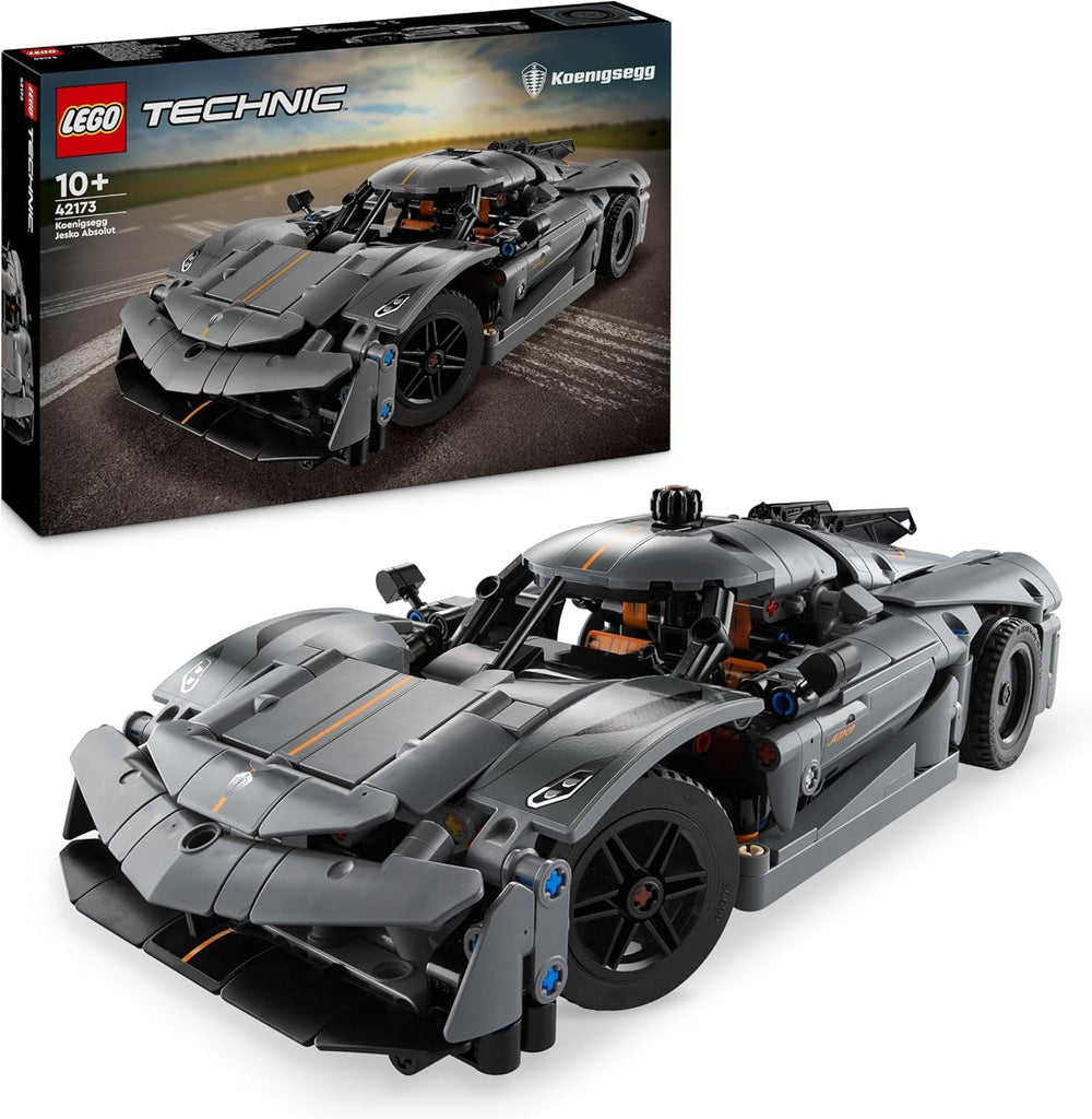 LEGO Technic Koenigsegg Jesko Absolut Supersportwagen in Grau, Bauspielzeug für Jungen und Mädchen, Spielzeugauto für Kinder, Geschenk für Autofans, Dekoration für das Kinderzimmer 42173