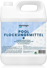Floculant pentru piscină 5L | Floculant pentru piscină pentru apă cristalină | Foarte concentrat și economic | Potrivit pentru toate sistemele de filtrare | Fără aditivi nocivi