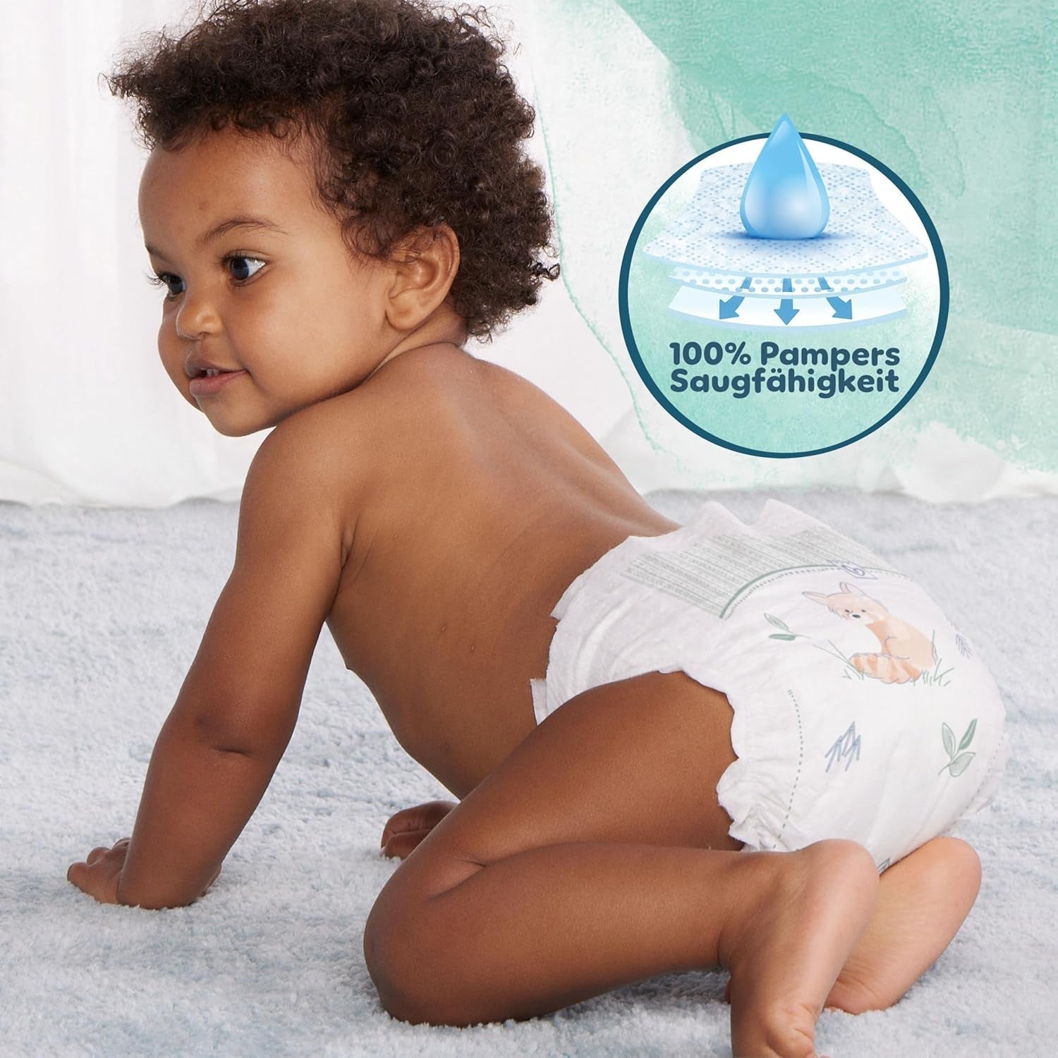 Scutece Pampers Harmony mărimea 2, 204 scutece, 4kg-8kg, protecție delicată a pielii cu protecție 100% Pampers