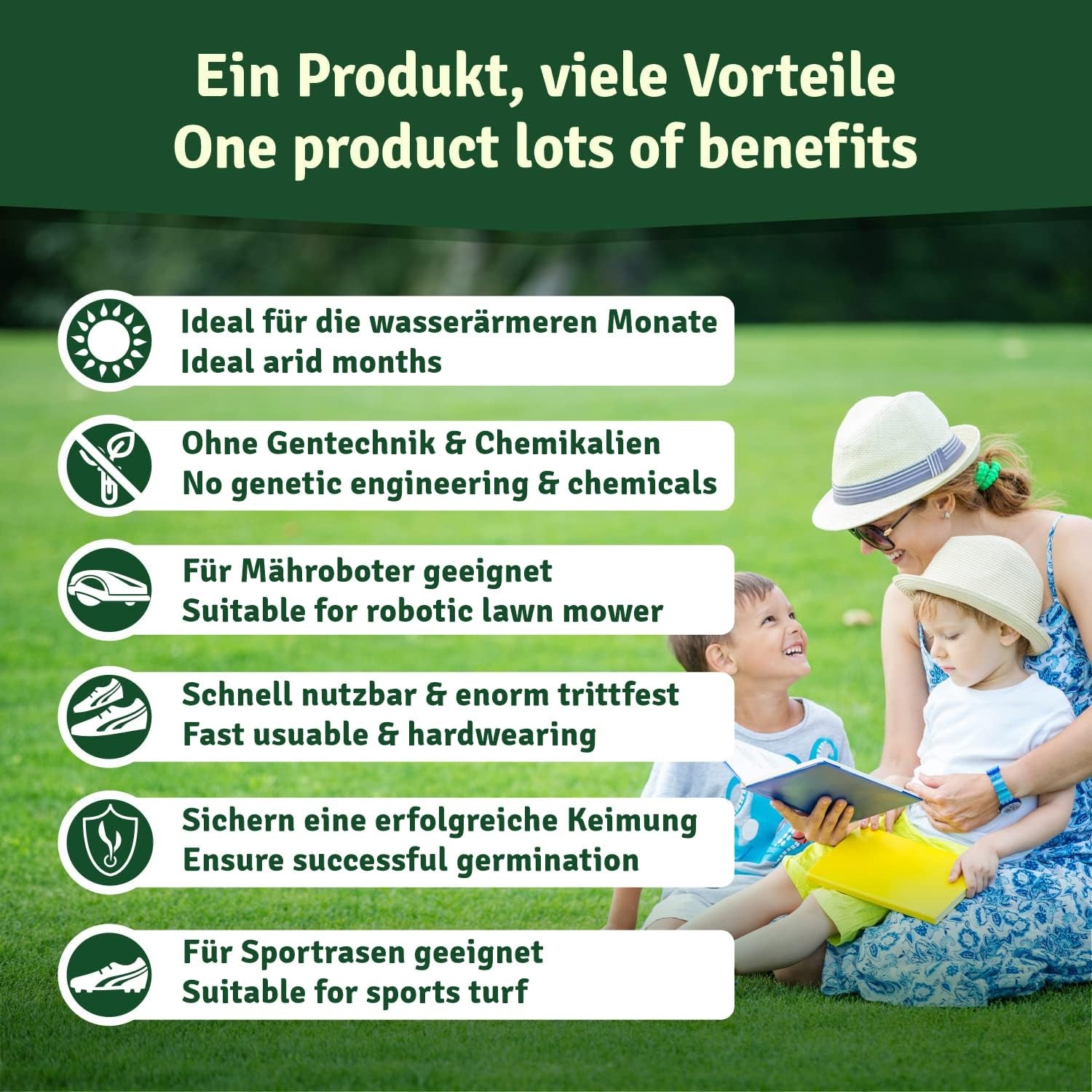 Veddelholzer Rasensamen Dürreresistent Für Trockenrasen & Schattenrasen Samen Grassamen Schnellkeimend Ideal Als Saatgut Für Sport Und Spielrasen Rasen Für Mähroboter Im Garten Geeignet 1 Kg = 40 M²