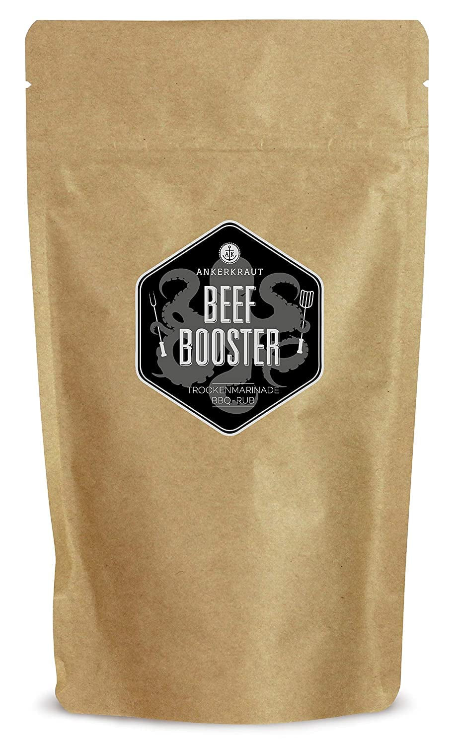 Ankerkraut Beef Booster, Rub Brisket und Steak Gewürz, Gewürzmischung für Fleisch, 230g im Streuer
