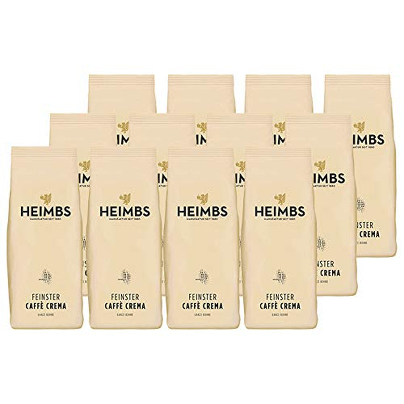 Finest Caffè Crema, boabe întregi de 500 g, pachet de 12
