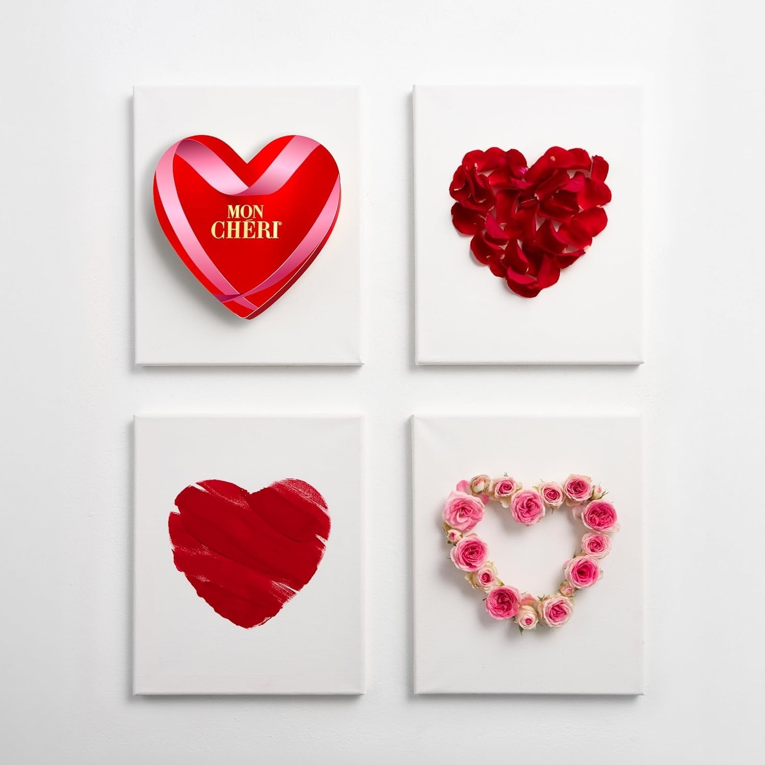 Ferrero Mon Chéri Heart – Cadou de ciocolată de Ziua Îndrăgostiților pentru el și ea – Ciocolată crocantă, lichior fructat și cireșe aromate – Pentru Ziua Îndrăgostiților, Ziua Mamei și Paște – 1 pachet de 147 g