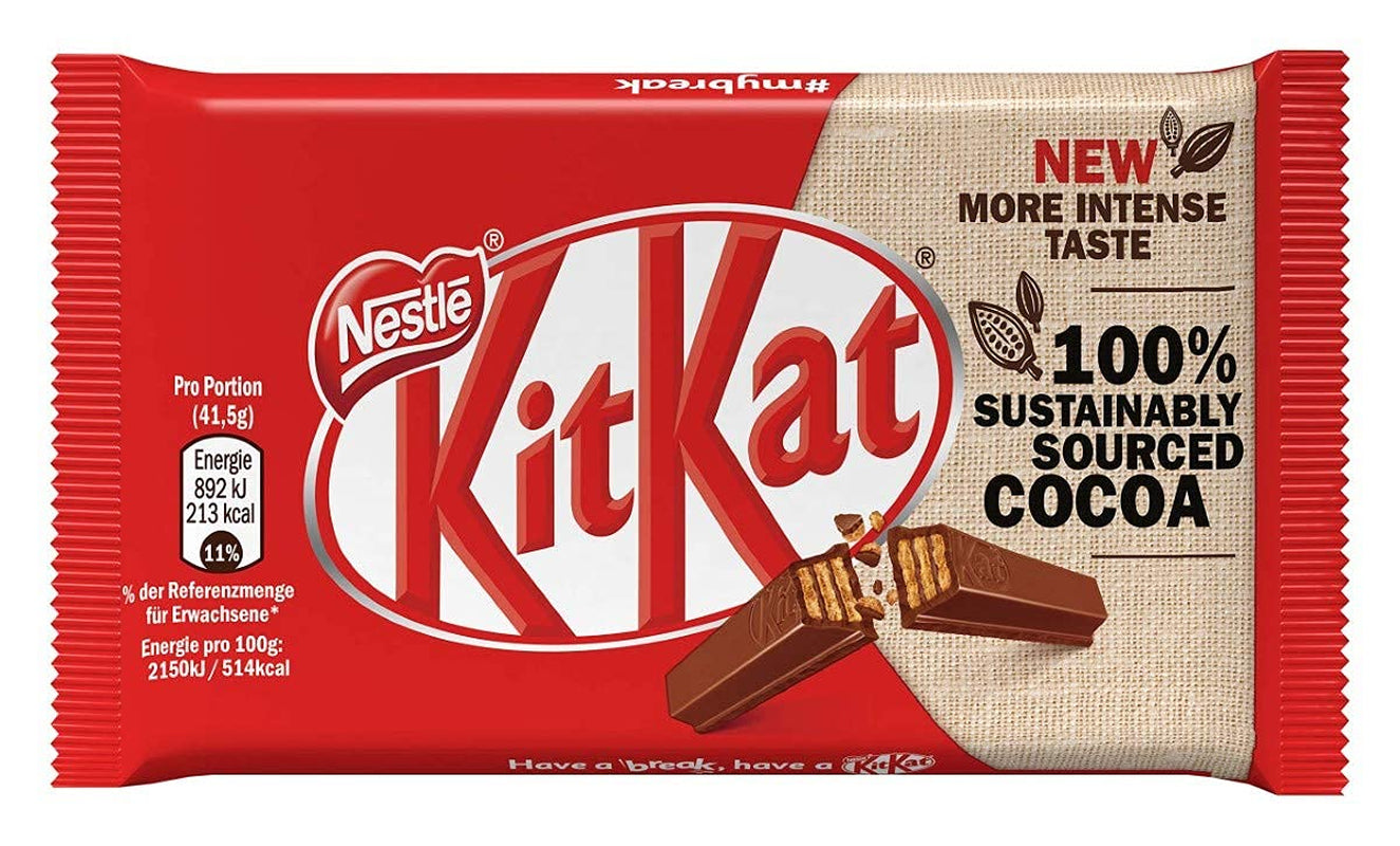 Batoane Nestlé Classic Chocolate, Batoane crocante cu ciocolată cu lapte și napolitană crocantă, pachet de 48 (24 x 41,5 g)