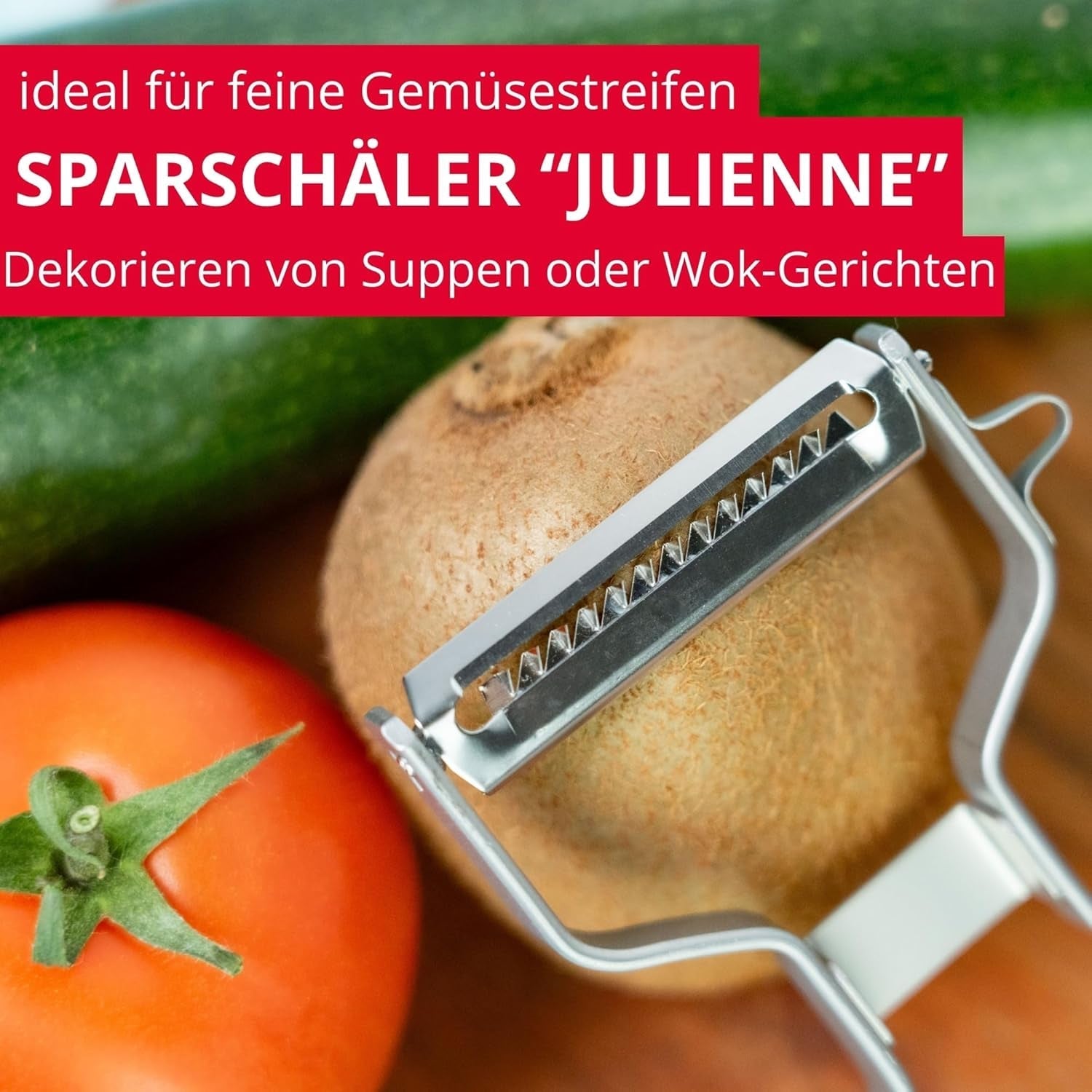 Westmark Julienne Peeler, oțel inoxidabil Peeler Naty Shop
