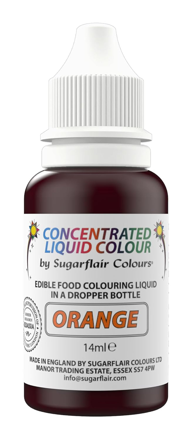 Colorant alimentar lichid comestibil cu picături Sugarflair, verde primăvară - Colorant alimentar pentru pastă de zahăr, cremă de unt - Poate fi folosit cu aerograful - 14 ml