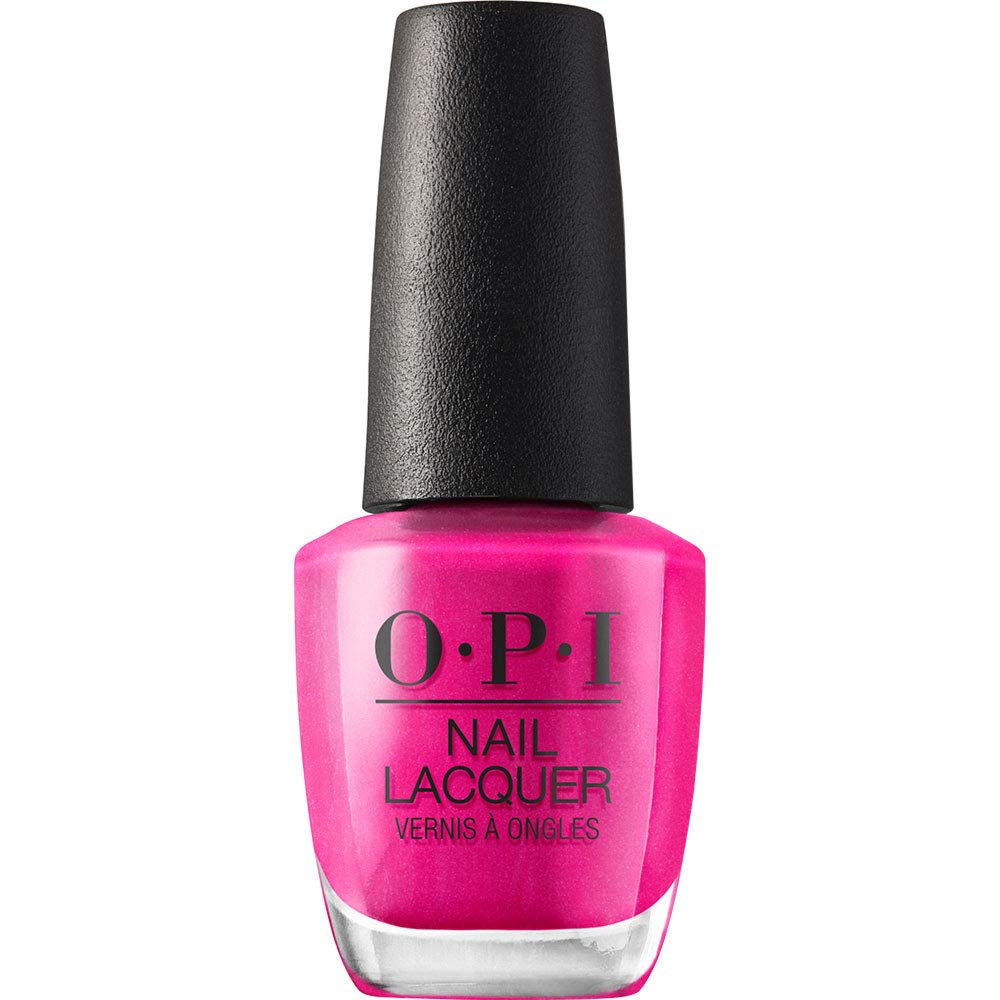 OPI Nail Lacquer Pink Shades – Oja cu uscare rapidă, rezistentă la ciobire și de lungă durată – durează până la 7 zile – cu pensulă ProWide extra-lată